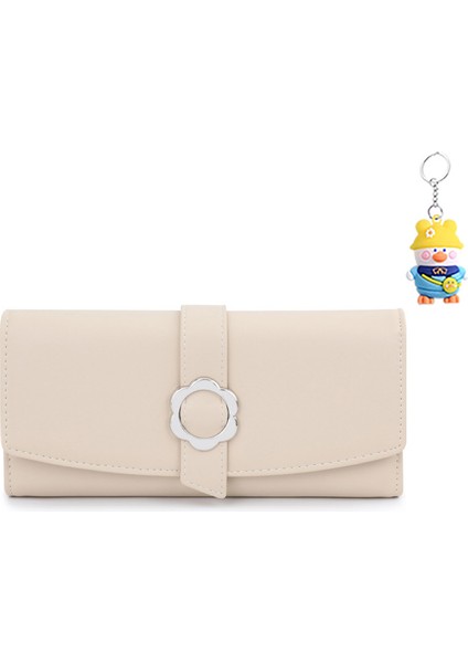 Büyük Üç Katlı Uzun Kadın Cüzdan Moda Uzun Cüzdan Kart Tutucu (Yurt Dışından)