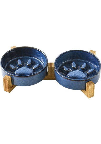 Yavaş Yemek Kasesi Pet Yavaş Yemek Tepsisi Boğulma Önleyici Yavaş Yemek (Yurt Dışından)