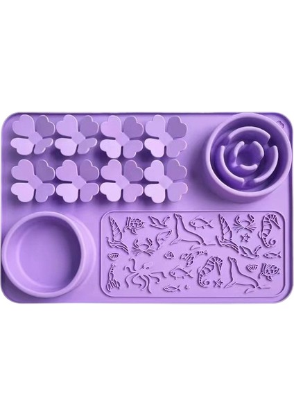 Yavaş Yemek Kasesi Pet Yavaş Yemek Tepsisi Boğulma Önleyici Yavaş Yemek (Yurt Dışından)