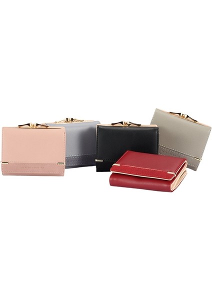 Bayanlar Kısa Buzlu Para Cüzdanı Öğrenci Cüzdanı Çoklu Kart Yuvası Kart Tutucu (Yurt Dışından) indirimleri