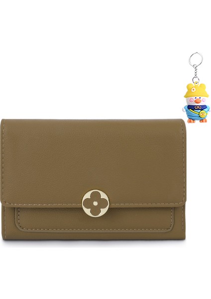 Cüzdan Kadın Kompakt Kadın Para Cüzdanı Çoklu Kart Yuvası Kart Tutucu (Yurt Dışından)