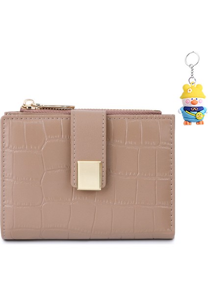 Cüzdan Kadın Kısa Manyetik Toka Para Cüzdan Çoklu Kart Yuvası Kart Tutucu (Yurt Dışından)