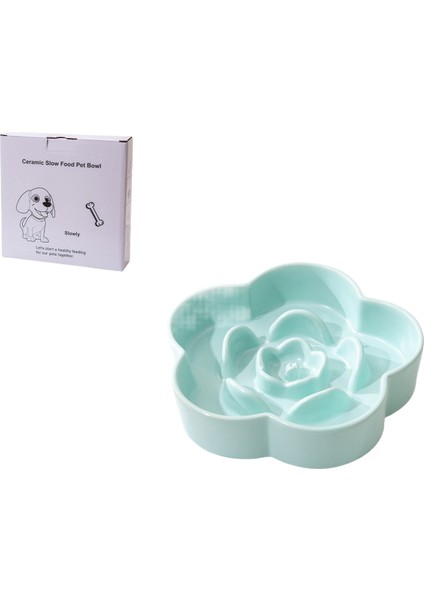 Kaymaz Paspaslı, Boğulma ve Sıçrama Önleyici Pet Yavaş Yemek Kabı (Yurt Dışından)