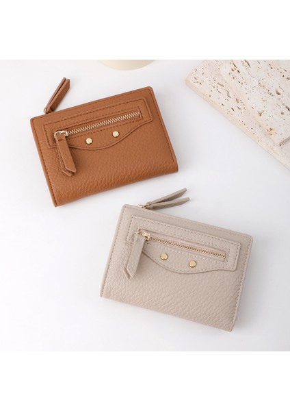 Fermuarlı Kadın Kısa Cüzdan Taşınabilir Paralar Küçük Para Cüzdanı Kart Tutucu (Yurt Dışından) fiyatları