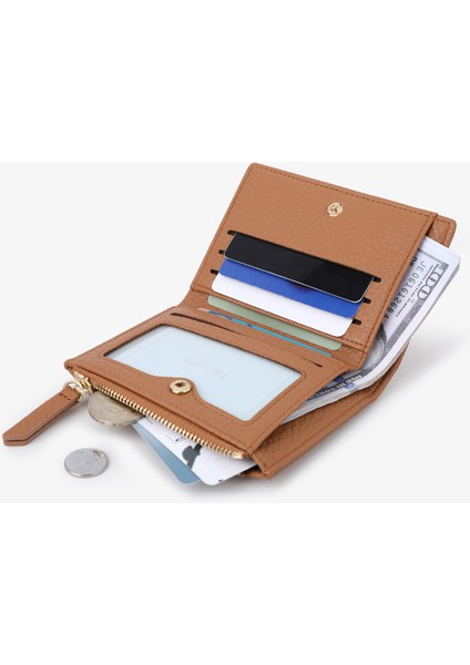 Fermuarlı Kadın Kısa Cüzdan Taşınabilir Paralar Küçük Para Cüzdanı Kart Tutucu (Yurt Dışından) modelleri