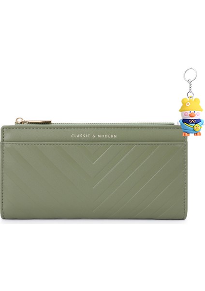 Cüzdan Kadın Çoklu Kart Yuvası Moda ve Çok Yönlü Bayanlar El Çantası (Yurt Dışından)