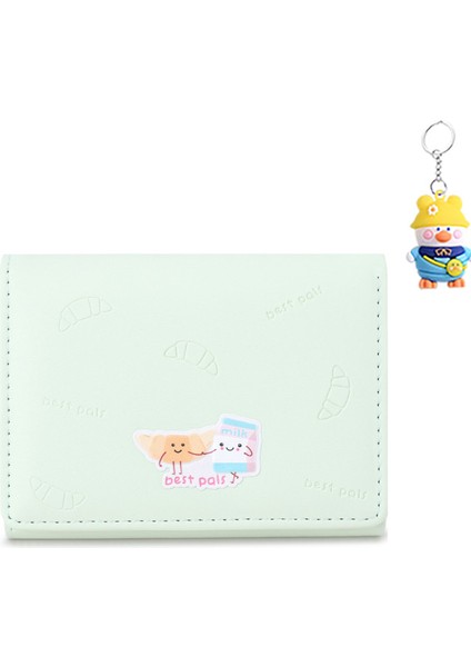 Sevimli Kız Kart Tutucu Cüzdan Karikatür Küçük Kart Depolama Kadın Kısa Üç Katlı Cüzdan Kart Tutucu (Yurt Dışından)