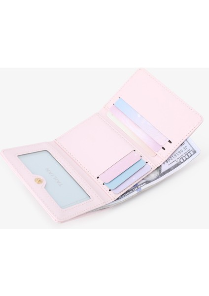 Sevimli Kız Kart Tutucu Cüzdan Karikatür Küçük Kart Depolama Kadın Kısa Üç Katlı Cüzdan Kart Tutucu (Yurt Dışından) fırsatları