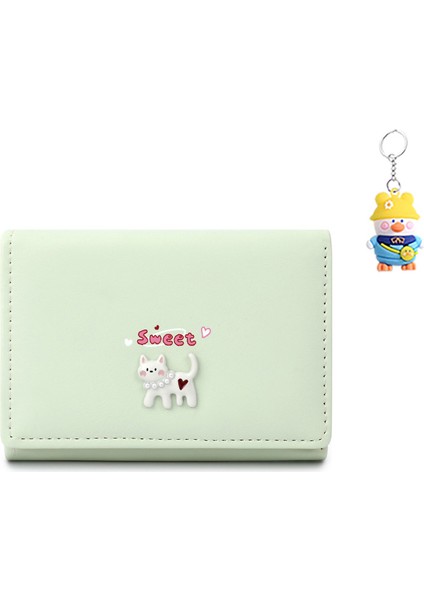 Cüzdan Kadın Yavru Kedi Sevimli Kısa Bayan Para Cüzdan Kart Tutucu (Yurt Dışından)