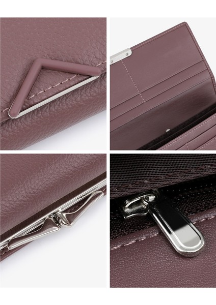 Cüzdan Kadın Manyetik Toka Karanlık Düşüş Moda Çoklu Kart Yuvası Kart Tutucu (Yurt Dışından) indirimleri
