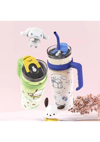 Sanrio Big Mac Termos Bardağı Büyük Kapasiteli Su Bardağı Pipetli Buz Bardağı Araba Bardağı (Yurt Dışından)