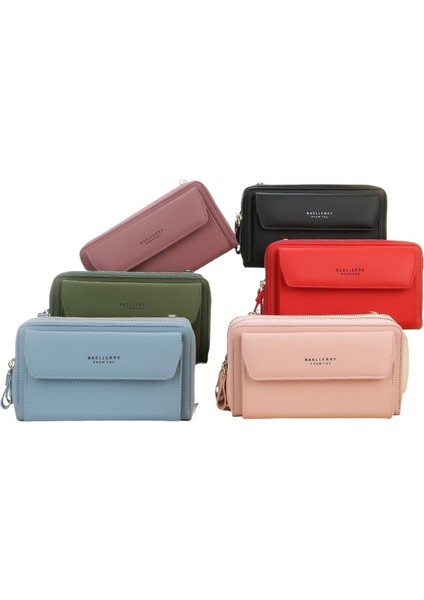 Bayan Uzun Cüzdan Çift Fermuarlı Büyük Kapasiteli Çapraz Çanta Kadın Moda Çok Yönlü Cep Telefonu Çantası (Yurt Dışından) fırsatları