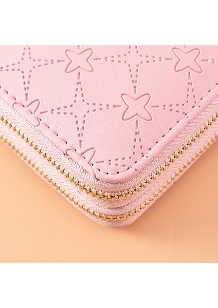 Uzun Cüzdan Bayanlar Büyük Kapasiteli Clutch Kadın Çift Katmanlı Fermuarlı Cep Telefonu Çantası (Yurt Dışından) modelleri