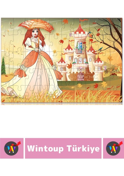 Eğlenceli El Göz Koordinasyon Beceri Geliştirici Çocuk 2X50 Parça Puzzle Sonbahar ve Yaz Prensesleri fiyatları