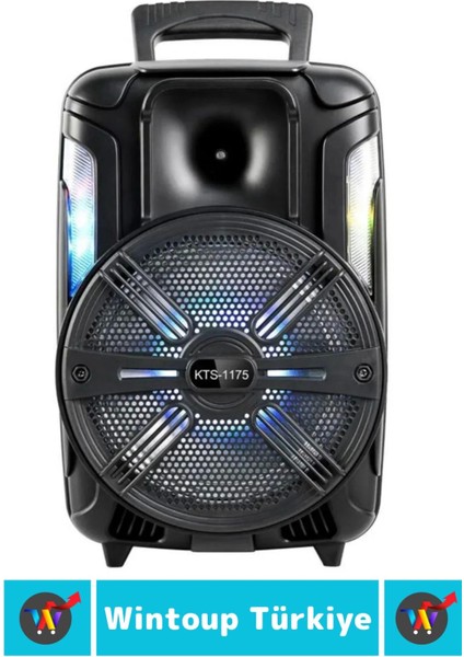 Yüksek Kaliteli Dj Bass Aux USB Sf Kart Giriş Radyo Karaoke Mikrofon 8 Inch Rgb Bluetooth Hoparlör