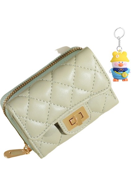 Küçük Cüzdan Kadın Kısa Mini Öğrenci Para Cüzdanı Bayanlar Clutch Çok Fonksiyonlu Katlanır Cüzdan (Yurt Dışından)