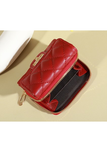 Küçük Cüzdan Kadın Kısa Mini Öğrenci Para Cüzdanı Bayanlar Clutch Çok Fonksiyonlu Katlanır Cüzdan (Yurt Dışından)