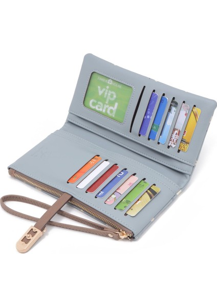 Çok Yönlü Cüzdan Paralar Fermuarlı Para Cüzdan Çok Kart Yuvası Cüzdan (Yurt Dışından) fırsatları