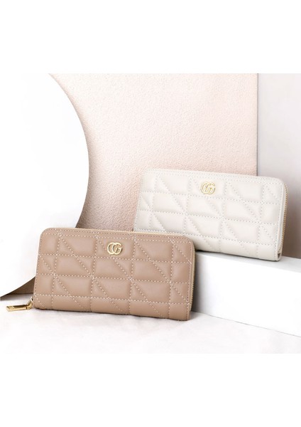 Büyük Kapasiteli Fermuarlı Para Cüzdanı Bayan Basit Stil Cüzdan Kart Tutucu Para Cüzdanı (Yurt Dışından) fiyatları