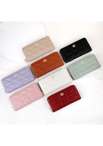 Büyük Kapasiteli Fermuarlı Para Cüzdanı Bayan Basit Stil Cüzdan Kart Tutucu Para Cüzdanı (Yurt Dışından) modelleri