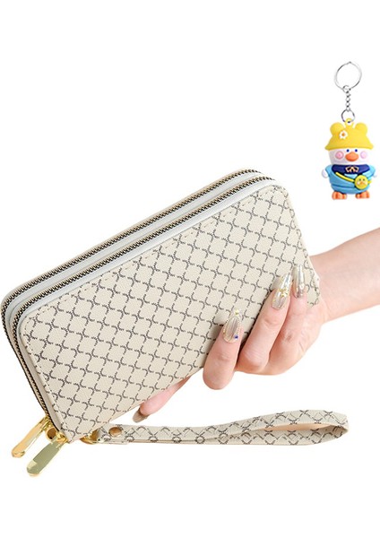 Bayanlar Çift Çekme Cüzdan Moda Büyük Kapasiteli Çoklu Kart Yuvası Dövme Çantası Cep (Yurt Dışından)