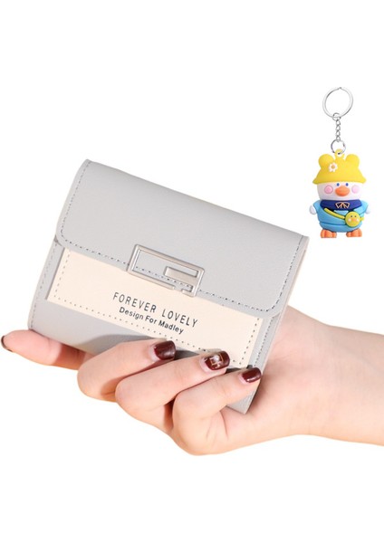 Cüzdan Kadın Para Cüzdanı Öğrenci Mini Sevimli Kısa Bayan Para Cüzdanı (Yurt Dışından)
