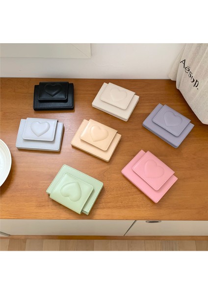 Kadın Küçük Cüzdan Aşk Kabartmalı Kısa Para Cüzdanı Kadın (Yurt Dışından) modelleri