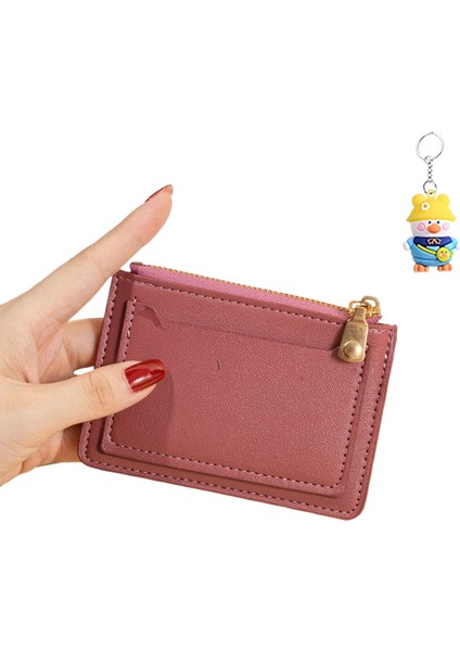 Kızlar Fermuarlı Kısa Madeni Para Çantası Çoklu Kart Yuvası Kart Tutucu Değişim Madeni Para Tutucu (Yurt Dışından)