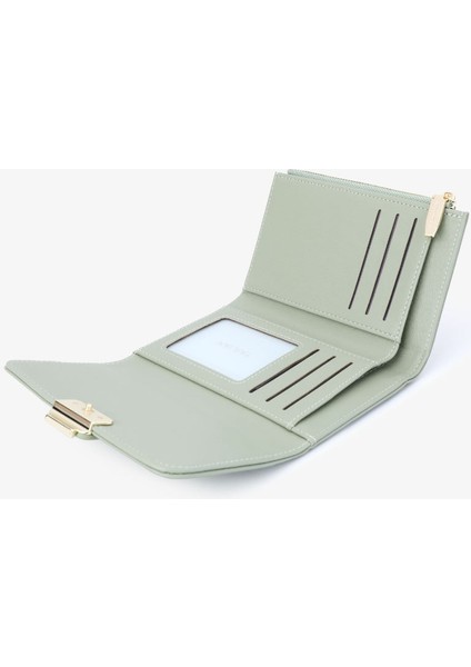 Cüzdan Öğrenci Bayan Para Cüzdanı Basit Kısa Fermuarlı Clutch Kart Tutucu (Yurt Dışından)