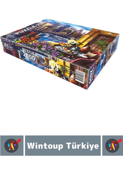 Eğlenceli El Göz Koordinasyon Hafıza Beceri Geliştirici 2000 Parça Puzzle Uyumayan Şehir Brooklyn fiyatları