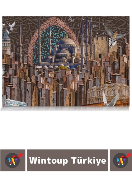Premium Eğlenceli El Göz Koordinasyon Hafıza Beceri Geliştirici 1500 Parça Puzzle Adanmış Istanbul modelleri