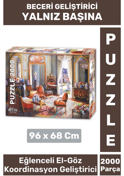 Premium Eğlenceli El Göz Koordinasyon Hafıza Beceri Geliştirici 2000 Parça Puzzle Yalnız Başına