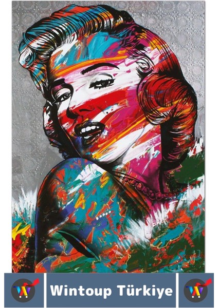 Premium El Göz Koordinasyon Beceri Görsel Algı Geliştirici 1000 Parça Çocuk Puzzle Marılyn Gülüşü modelleri