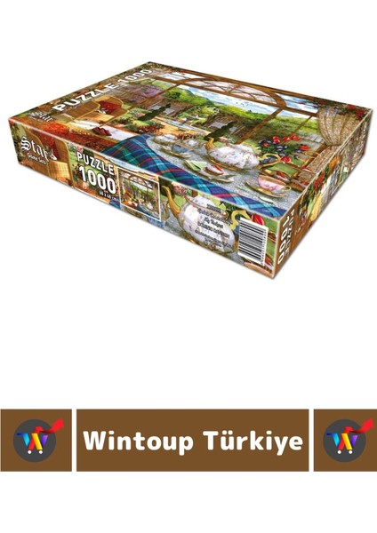 Eğlenceli El Göz Koordinasyon Beceri Görsel Algı Geliştirici Çocuk 1000 Parça Puzzle Kış Bahçesi fiyatları
