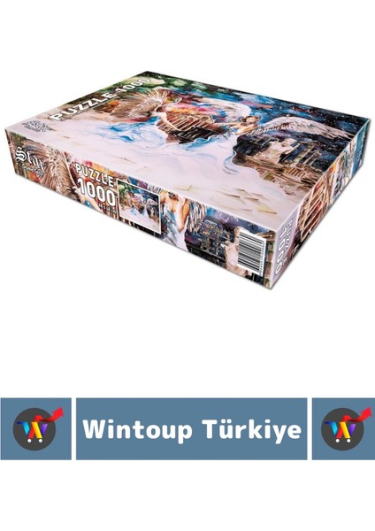 Özel El Göz Koordinasyon Beceri Görsel Algı Geliştirici Çocuk 1000 Parça Puzzle Meleklerin Şarkısı fiyatları