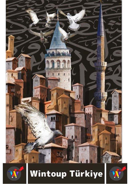 Eğlenceli El Göz Koordinasyon Beceri Görsel Algı Geliştirici Çocuk 500 Parça Puzzle Galata Büyüsü modelleri