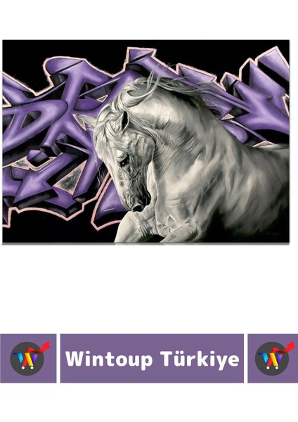 Premium Eğlenceli El Göz Koordinasyon Beceri Görsel Algı Geliştirici Çocuk 1000 Prça Puzzle Beyaz At modelleri