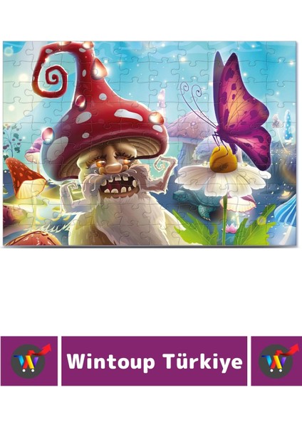 Premium Seri Eğlenceli El Göz Koordinasyon Beceri Geliştirici Çocuk 2X100 Puzzle Mantar Dede fiyatları