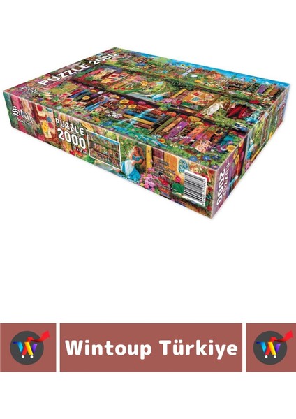 Premium Eğlenceli El Göz Koordinasyon Hafıza Beceri Geliştirici 2000 Parça Puzzle Raftaki Bahçe fiyatları