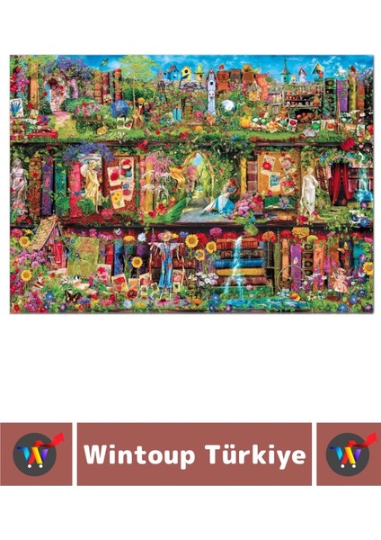 Premium Eğlenceli El Göz Koordinasyon Hafıza Beceri Geliştirici 2000 Parça Puzzle Raftaki Bahçe modelleri