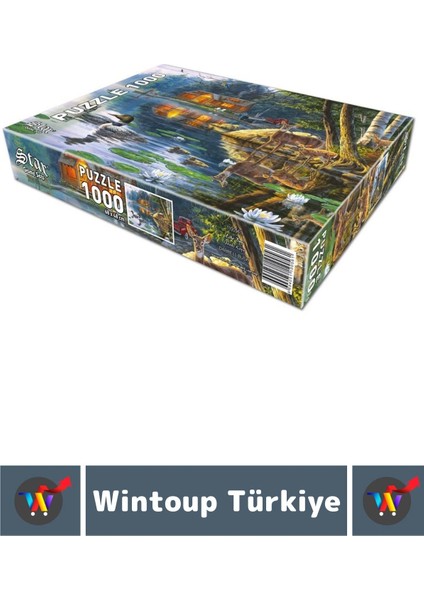 Premium Eğlenceli El Göz Koordinasyon Beceri Görsel Algı Geliştirici Çocuk 1000 Pr Puzzle Yankı Koyu fiyatları