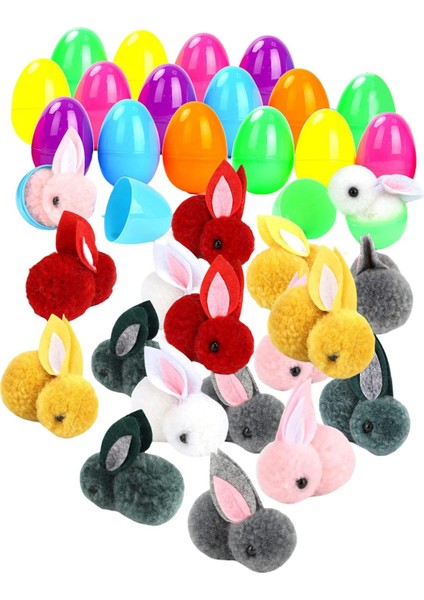 Paskalya Yumurtaları Paskalya Tavşanı ile Goodie Çanta Dolgusu Hediye Çantası Doldurucular Çocuklar 18 Pcs Yumurta (Yurt Dışından) fırsatları