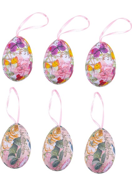 6pcs Paskalya Yumurta Partisi Dekoratif Festival Süsleme A (Yurt Dışından) fırsatları