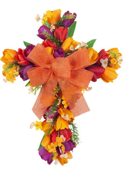 Çiçek Çelenk Kapı Çelenk Festivali Paskalya Çelenk Turuncu (Yurt Dışından) fiyatları