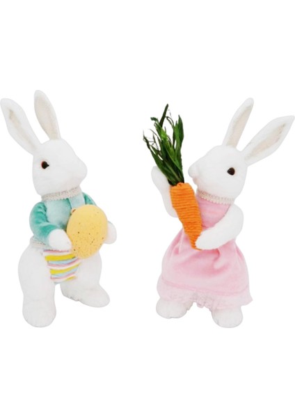2pcs Paskalya Tavşanı Dekorasyon Oyuncakları Oturma Odası Için Easter (Yurt Dışından) modelleri