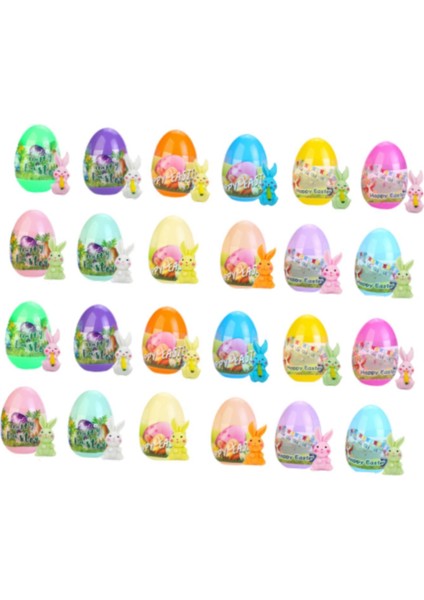 Açık Hava Parti Için Içinde Tavşanlı Önceden Doldurulmuş Paskalya Yumurtaları Yard Game 24 Pcs (Yurt Dışından) fiyatları