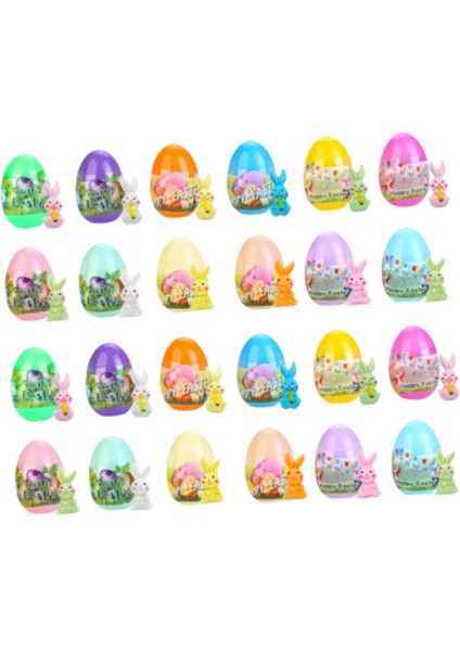 Açık Hava Parti Için Içinde Tavşanlı Önceden Doldurulmuş Paskalya Yumurtaları Yard Game 24 Pcs (Yurt Dışından) modelleri