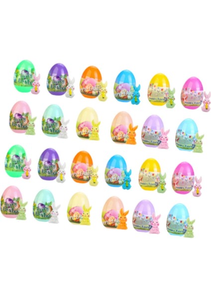 Açık Hava Parti Için Içinde Tavşanlı Önceden Doldurulmuş Paskalya Yumurtaları Yard Game 24 Pcs (Yurt Dışından) fırsatları