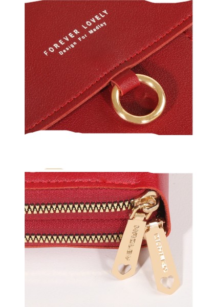 Dokunmatik Ekranlı Cep Telefonu Çantası Kadın Dikey Crossbody Çantası Cep Telefonu Çantası Çok Fonksiyonlu (Yurt Dışından)