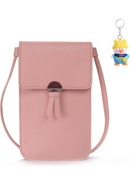 Küçük Çanta Kadın Şeffaf Dokunmatik Ekran Tek Omuz Kadın Çantası Crossbody Çanta Kız Moda Çok Yönlü Cep Telefonu Çantası (Yurt Dışından)